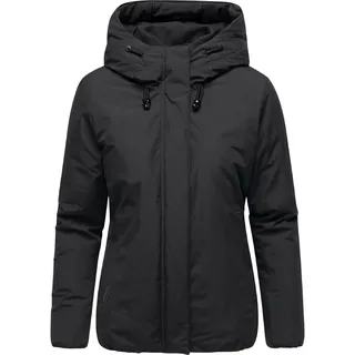 Winterjacke RAGWEAR "Winterjacke Sunniva Warm", Damen, Gr. XS, schwarz, Obermaterial: 100% Polyester PES.  Obermaterial: Futter: 100% Polyester PES. 100% Polyester PES., figurumspielend hüftbedeckend, hoch geschlossener Ausschnitt, eng elastischer Bund, Jacken Winterjacke, Wasserdichte und atmungsaktive Damen Jacke für den Winter