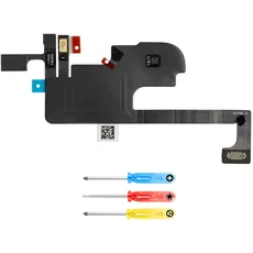 MMOBIEL Hörmuschel Lautsprecher Flex Kabel kompatibel mit iPhone 14 - Ohr-Lautsprecher-Flex-Ersatz - Top-Lautsprecher-Flex - Ohrstück-Lautsprecher-Flex-Kabel-Reparatur - inkl. Schraubendreher