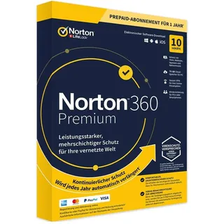 NORTON 360 PREMIUM | 10 Geräte | 1 Jahr