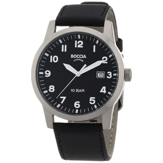 Boccia Herren-Armbanduhr Leder 3631-01