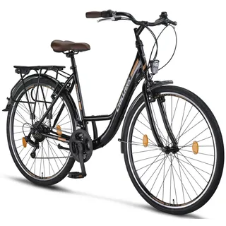 chillaxx Bike Strada Premium City Bike 28 Zoll RH 48 cm Schwarz