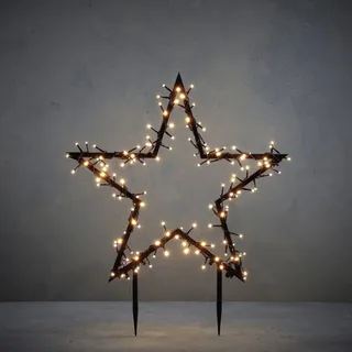 Luca Lighting Gartenstecker Stern beleuchtet 150 LED 60 x 73 cm