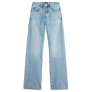 7 For All Mankind Women's Twisted TESS Trouser September Jeans, Light Blue, 27W