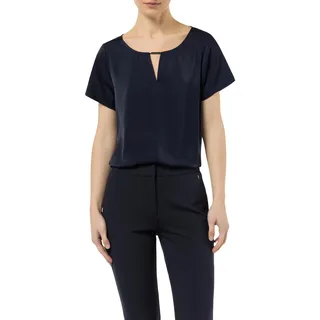 Comma Satin Bluse Kurzarm