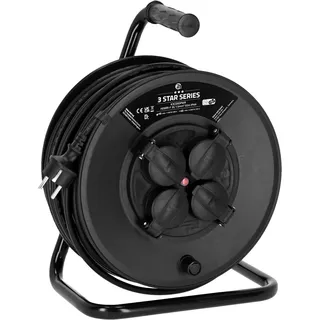 Adam Hall Cables 3 STAR CD 50 PWR Strom Kabeltrommel 4 x Schuko IP44 H05RR-F, 50 m