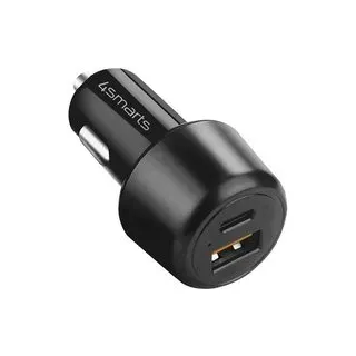 4Smarts 456260 USB Ladegerät 65 W, 18 W 1x USB-C®, 1x USB-A USB PD, Quick Charge Schwarz KFZ, LKW S