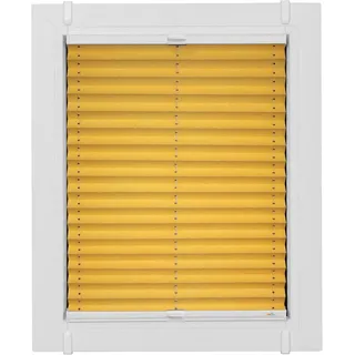 sunlines Plissee »Young Style Energy Saving« verdunkelnd energiesparend ohne Bohren verspannt nach Maß, mit Energiespareffekt, verspannt mit Simply-Fix Klemmträger, gelb