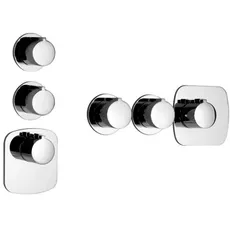 Gessi Anello, Fertigmontageset mit 2 separaten Wegen, 43234, Farbe: Warm Bronze PVD