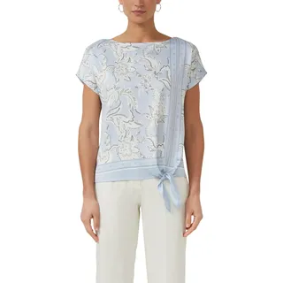 s.Oliver Blusenshirt mit U-Boot-Ausschnitt und Bindedetail
