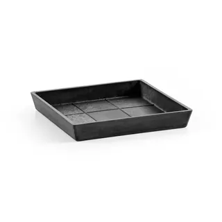Ecopots Untersetzer Quadratisch 18 x 18 x 2,5 cm Anthrazit