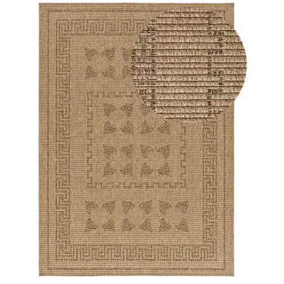 Atticgo Outdoorteppich Natürlich Acra 200/290 cm , Braun , Textil , Grafikmuster , Rechteckig , 200x290 cm , Oeko-Tex® Standard 100 , antistatisch, für Fußbodenheizung geeignet, leicht zusammenrollbar, UV-beständig , Teppiche und Böden, Teppiche, Outdoorteppiche