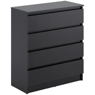 home collective Highboard 76 x 87 x 35 cm Anthrazit / Grau