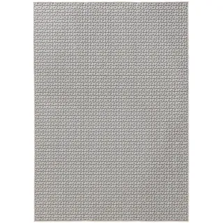 benuta Outdoorteppich Lou Weiß 160x230 cm , Kunststoff , Rechteckig , 160x230 cm , wasserabweisend , Teppiche und Böden, Teppiche, Outdoorteppiche