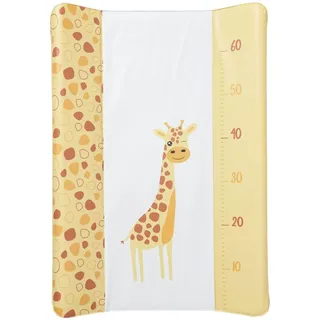 Babycalin - Wickelauflage Baby Standard Premium Giraffe – Dicke Wickelauflage 50 x 70 cm – Maximaler Komfort – erhöhte Ränder – wasserdichte Matratze mit Messlatte für Baby-Wickeltisch – 0 bis 11 kg