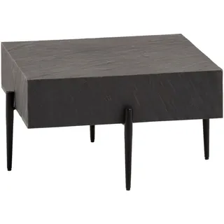 Wohnling Couchtisch Anthrazit Mangoholz 64 x 64 x 35 cm