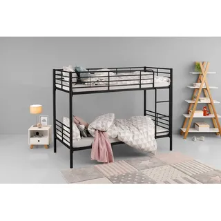 OTTO home Etagenbett Hayo 97 x 208 x 160 cm Metall schwarz