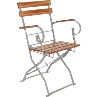 Mojawo Biergarten Klappsessel 53,5 x 47 x 84 cm braun