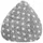 Fluffy Stars XL Sitzsack grau