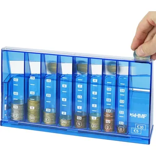 Münzsortierer mit automatischer Sortierung zur Aufbewahrung von Kleingeld – Transparenter Münzsortierer mit Werteskala, ideal als Spardose für Kinder