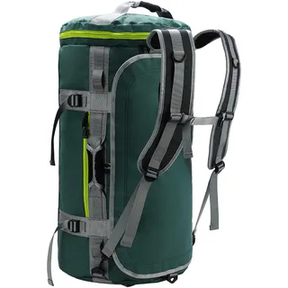 MIER Reisetasche große Sporttasche Wasserabweisend Sportrucksack mit Schuhfach umwandelbar in Rucksack, Grün, 60L