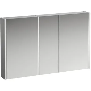 LAUFEN FRAME 25 Spiegelschrank, Beleuchtung senkrecht, Anschlag außen/rechts, 750x1200, H4088049001451, Ausführung: Glas weiß / hinterlackiert