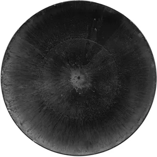 Blümelhuber Boho Deko Teller Grau Tisch Deko Tablett Rund Deko Teelichtteller Dekoteller Unterteller (33 x 33 cm, 1)