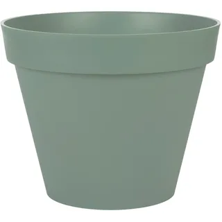 EDA - Blumentopf, rund, Toskana, Ø 40 cm, Volumen 23 l, Ø 39,5 x H.31 cm, Lorbeergrün