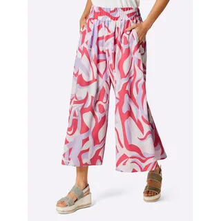 Hosenrock CREATION L PREMIUM, Damen, Gr. 20, bunt (grapefruit, flieder, bedruckt), 100% Lyocell, bedruckt, gemustert, mehrfarbig, lang, Röcke Hosenrock