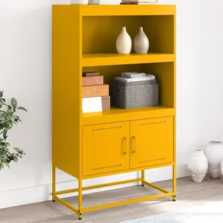 vidaXL Highboard Senfgelb 68,5x38,5x123,5 cm Stahl - Gelb