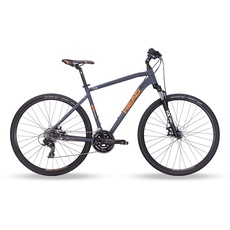 Bild von Herren I-Peak I Crossbike, Grau matt/orange, 59 cm