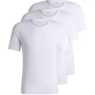 Boss Classic Kurzarm-baselayer 3 Einheiten White 2XL