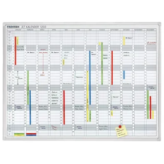 Franken JetKalender® 1203 Jahresplaner, Monatseinteilung 120,0 x 90,0 cm