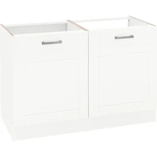 kochstation Spülenschrank KS-Tinnum 120 x 60 x 82 cm Weiß