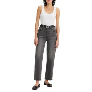 Levi's Ribcage Straight Ankle Jeans Black 25 29