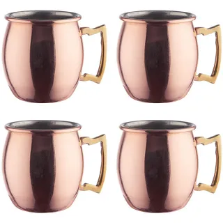 Butlers Mini-Becher (4er Set) Moscow Mule 60 ml , Roségold , Keramik , Gläser, Cocktailgläser