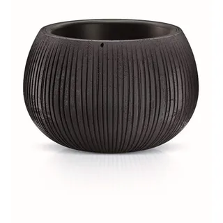 Prosperplast Bowl Plastik mit schwarzer Zement Farbablagerung, 11 (groß) x 14,4 (Breite) x 14,4 (tief) cms