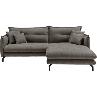 Livetastic Ecksofa Lava ca. 255x180 cm Graubraun