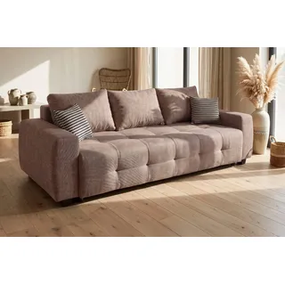 OTTO home Schlafcouch Mikrofaser 2-Sitzer Braun