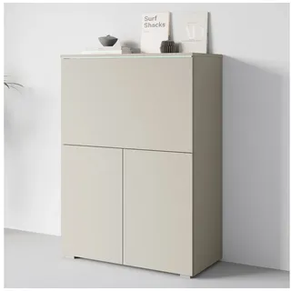 Home Affaire INOSIGN PC-Schrank »Vera, Sekretär, Home-Office-Schreibtisch« 1 Stk. tlg. Multifunktional mit Stauraum, klappbare Tischfläche, LED, B 90 cm,