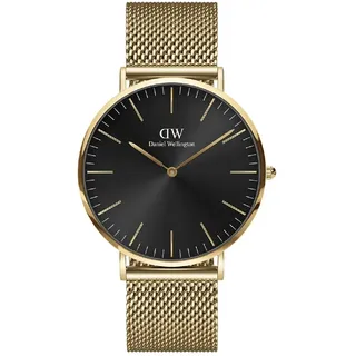 Armbanduhr Classic Mesh Onyx Daniel Wellington Herren Damen