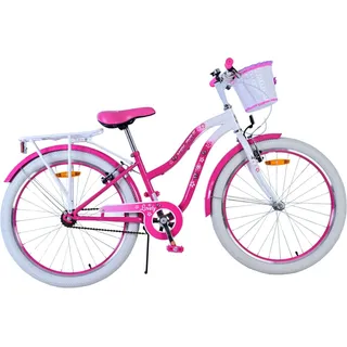 Volare Lovely Kinderfahrrad - Mädchen - 24 Zoll - Lila - Zwei Handbremsen - Lila