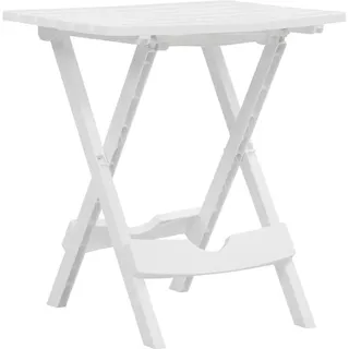 vidaXL Gartentisch Klappbar 46 x 39 x 50 cm Weiß