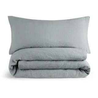 Blumtal Bettwäsche Blau Textil, 135x100 cm Schlaftextilien, Bettwäsche, Bettwäsche