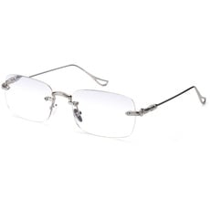 TERAISE Rahmenlose Metall-Lesebrille für Männer/Frauen Blaulichtblockierung – randlose modische bequeme Computer-Brille