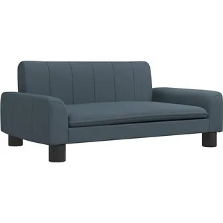 vidaXL Kindersofa Dunkelgrau 70 x 45 x 30 cm Kiefer grau