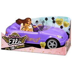 Dream Ella 578116EUC MGA's Car Cruiser-Cabriolet für Zwei 29 cm Modepuppen-Inklusive Sicherheitsgurte, Spiegel und bewegliche Räder-Für Kinder ab 3 Jahren, Lila, one Size