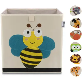 Lifeney Aufbewahrungsbox Kinder mit Biene Motiv 1-tlg. beige