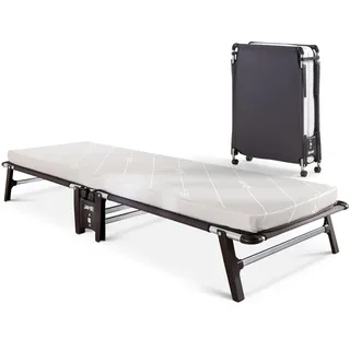 JAY-BE® HE70 Hideaway Klappbett mit E-Faser-Matratze, Einzelbett, Dunkelbraun Oder Schwarz