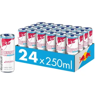 Red Bull Sugarfree Energy Drink Kirsche-Sakura Cherry Edition | beinhaltet Koffein, Taurin, B-Vitamine, Süßungsmittel und Wasser, 250 ml, 24-Pack