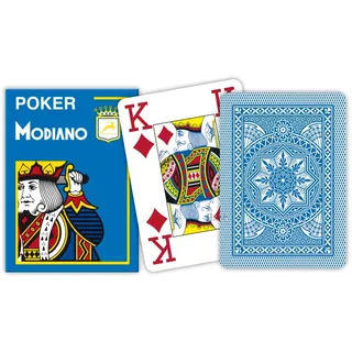 Modiano 430088 Italy Poker 4 Jumbo Index hellblau